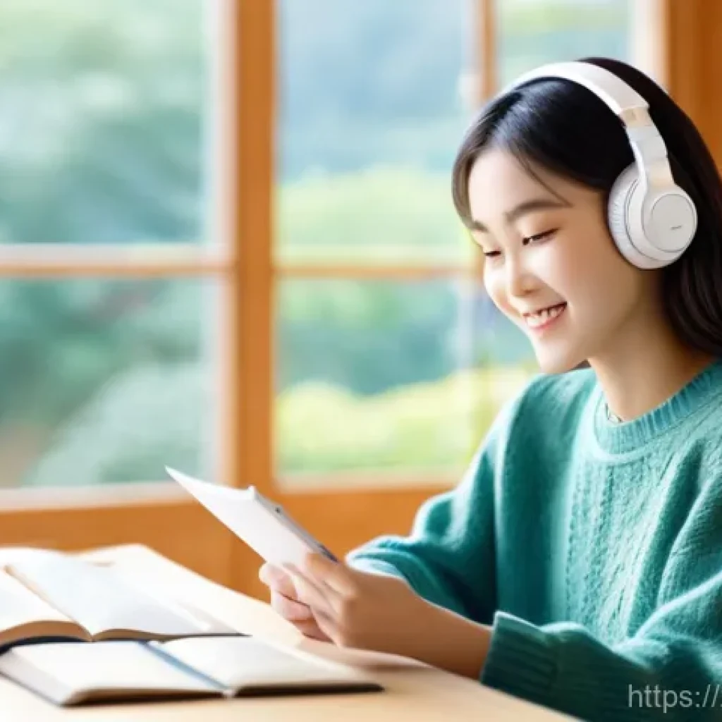 일본어를 배우는 이유 - **Prompt 1: The Joy of Immersive Japanese Study**
    A bright and engaging portrait of a young adul...